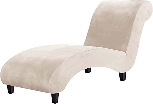 ZGantrix Samt Chaise Luxus Chaise Bezug Für Chaiselongue Chaise Lounge Cover Liegesessel Stuhlbezug Elastische Relaxliege Deluxe Stuhlbezüge