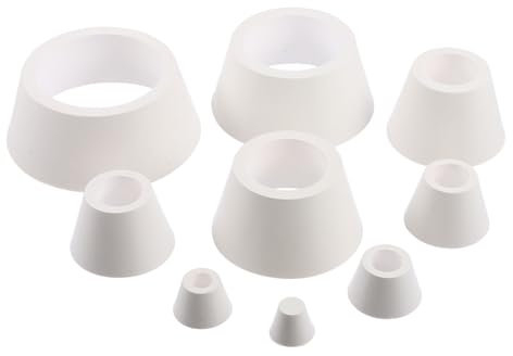 FIXOSHEE Filteradapter Set Mit Gummi-trichter-adaptern Für Labor-trichter Filterkolben Langlebige Elastische Gummimanschetten Vielseitig Einsetzbar Für Laborfiltration Glatte Oberfläche