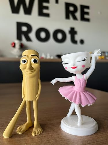 Root Made Tung Tung Sahur och Ballerina Cappuccino Brainrot Figur, 10 cm, Set med 2 Figur