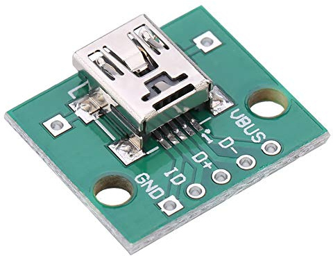 Hyuduo 10PCs USB DIP Adapter Board with Standard -MIni USB Interface for Breadboard Design