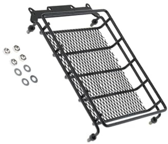 wisoolkic Sturdy RC Roof Rack Cargo Travel Rack Designed For Metal Luggage 110 Fit For All RC Vehicles Product Size15 X 10.5 X 3.5cm 6 4.1 1.4inch Luggage Carrier Basket
