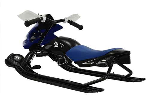 Slitta per adulti, Snowracer, slittino da corsa, tripla con corda, freno antiscivolo, divertimento invernale, neve, cuscino regolabile per bambini a partire dai tre anni in su