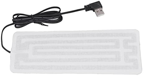 Fafeims Pellicola Riscaldante Elettrica Pratica Piastra Riscaldante USB per Alleviare la Fatica Invernale 7,5x3,5 Pollici
