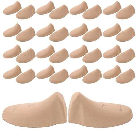 Healvian 20 Pairs Paper Pulp Shoe Trees for Men and Women, Boot Shaper Inserts for Eu 41-43 US 10.5-12.5 Uk 10-12, Keeps Footwear Fresh and Dry, Easy to Insert and Remove, for Home Closets