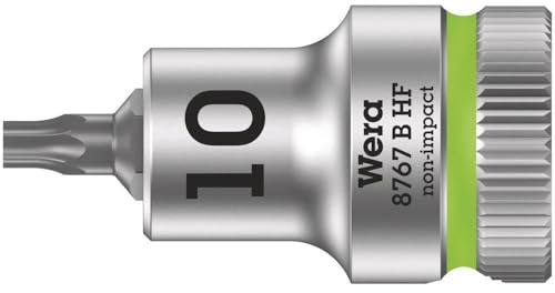 Wera 8767 B HF TORX® Zyklop Bitnuss mit 3/8-Antrieb mit Haltefunktion, TX 10 x 35 mm