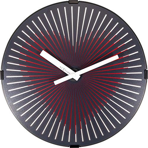 NeXtime Red 3221 Motion Heart, Metall und Kunststoff, Schwarz, 0 cm, 30 x 7 x 30 cm