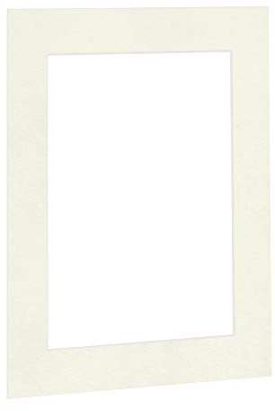 Bildershop-24 Passepartout Cremeweiß in 50 X 70 cm (BxH) Außenmaß mit Ausschnitt für Bildgröße 40 X 60 cm (BxH)