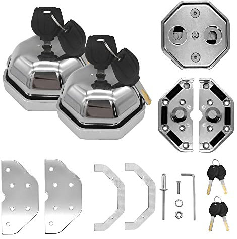 KAIRAY Serrature di sicurezza per porte di furgoni, garage, capannoni, serrature di sicurezza per porte laterali e posteriori