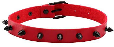 MILAKOO Frauen männer cool Punk Goth Metal Spike besetzt pu Leder Kragen schwarz Choker Halskette
