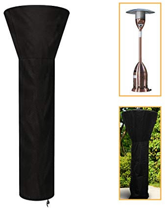 ELR Patio Heater Cover 89Inch Tall Waterproof Round Stand Up Patio Electric Heater Cover Protector for Outdoor Garden Veranda Round Furniture Cover Dome Heaters (89x41.3x27.3 INCH)