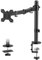 Monitor Stand Arm Desk Mount FORGING MOUNT Ergonomic Height Adjustable Monitor Arms Bracket for 13 - 32 LCD LED PC Screens for Desks, Tilt 90° Swivel 180° Rotate 360°, VESA 75 100 (Single)
