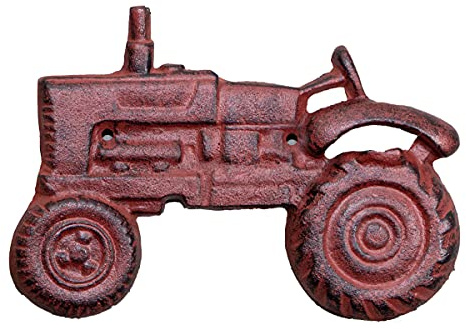 Antikas - Décapsuleur mural tracteur, fer, rouge, décapsuleur