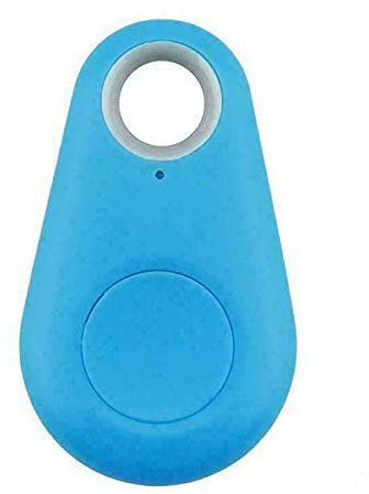 Riloer Mini Smart Bluetooth 4.0 GPS-Tracker-Finder, geeignet für Auto-Babyschlüssel-Haustierortungsalarm, 1x Blau