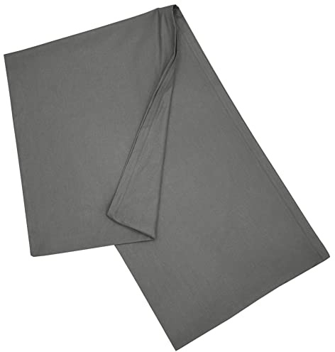 Nurtextil24 Seitenschläferkissen Bezug 40x120 cm Kissenbezug Anthrazit | Körperkissen Hülle mit Reißverschluss aus 100 % Baumwolle, Stillkissen, Lagerungskissen Überzug – waschbar & hypoallergen