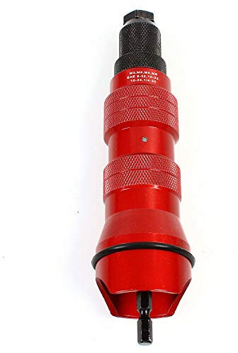 Acesunny Rivet Nut Rivet Nut Attachment Rivet Adapter M3-M6 Rivet Nuts Attachment Rivet Adapter Red Steel Attachment for Drill Cordless Screwdriver