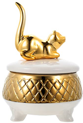 TOPBATHY Dekorativ Keramik Schmuckbox Mit Abnehmbarem Deckel Für Ringe Halsketten Und Ohrringe Vielseitig Einsetzbar Für Hochzeiten Oder Partys