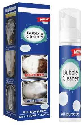 Bubble Cleaner Schaum, North Moon Bubble Cleaner, 100ml All-Purpose Bubble Cleaner Spray, Allzweck Schaumreiniger Blasenreiniger Schaum (1 Stück)