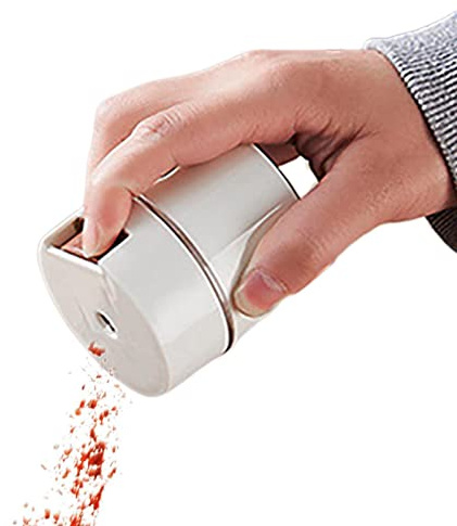 Metering Salt Shaker - Quantitative Jars - 0.5g Containers Salt and Pepper Dispenser Magnetic Wall-Mounted for Precisely Control Amount of Salt Rianpesn