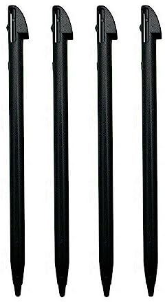 Lot de 4 stylets de rechange pour écran tactile Nintendo 3DS XL (ancienne version) Noir