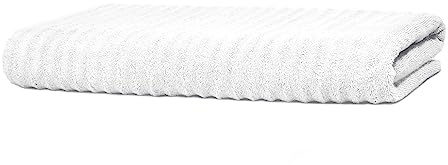 Merana Oslo bastu och strandhandduk | extra stor | absorberande, mjuk och luddfri | frottélyxkvalitet | 100 % bomull | OEKO-TEX | 590 GSM (Snow White, bastuhandduk (80 x 200 cm))