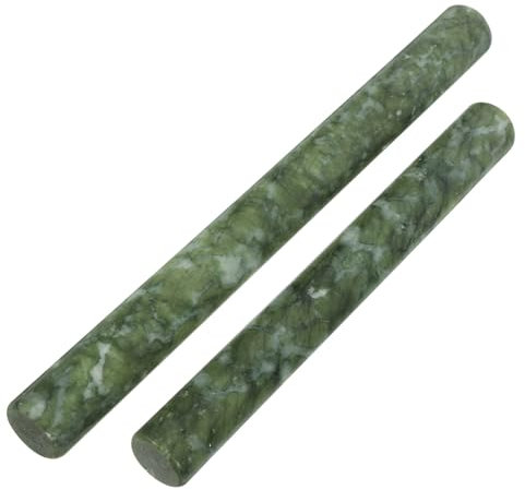 Amosfun Antihaft-nudelholz Aus Jade 2er-set Marmor-nudelholz Zum Backen Von Knödeln