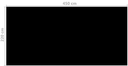 Kavolet Poolabdeckung, Poolsolarplane, Solarfolie, Noppenfolie, schwimmend, Poolabdeckung, Solar Folie für Pool, Solarplane, Thermoplane, Wärmefolie, Schwarz 450x220 cm PE