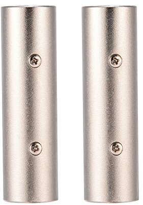 KIMISS 2PCS XLR-Stecker auf Stecker, 3-poliger -Adapter-Kupplungs-Gender-Changer, Langlebig und Geräuschbeständig, Ideal für Mikrofone, Verstärker und Mixer (2PCS)