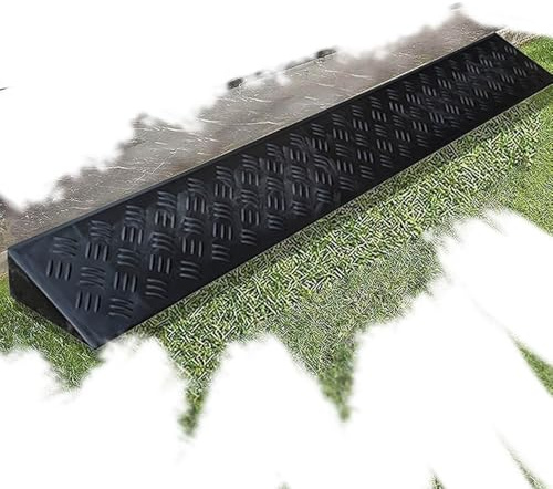 IMUNKT Rollstuhlrampe Kunststoff, Türschwellenrampe 1-11cm Hoch, Auffahrkeile Für Innen/Außen, Schwellenrampe Für Fahrrad-Roller-Gepäck, Freies Schneiden(100x24x11cm(39x9.5x4.3))