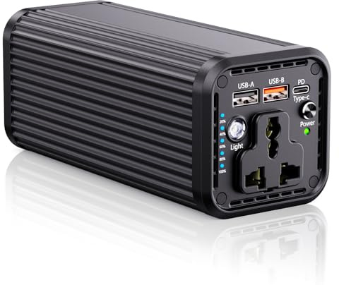 27000mAh Powerbank Powerstation 98wh Externer Akku mit 100W AC Steckdose Tragbar Ladegerät mit PD 65W Universal Reiseladegerät für Laptop MacBook Tablet Handy Outdoor N22
