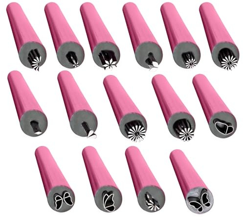 Veasbuu Kit di timbri per unghie, 15 penne per unghie con diversi motivi, penne per decorazione unghie, strumenti per punteggiare le unghie per principianti appassionati
