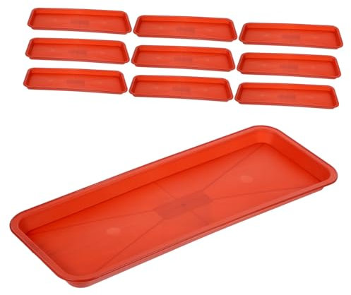 Toddmomy 10pcs Plant Saucer Trays Plastic Flower Pot Trays for Indoor Outdoor Pots