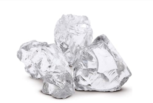V-PREMIUM SOLUTION Glassteine Weiß für Garten & Aquarium 2 kg - Deko Glassteine für Gabionen, Vasen & Blumentöpfe 8-12 cm - Hochwertige Glasbrocken 100% Recycelt, UV-Beständig & Wetterfest