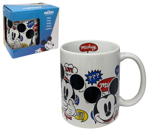 Tazza Topolino Disney in ceramica modello Mug 325 ml tazza da colazione per bambini