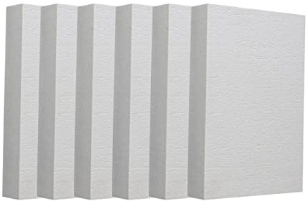 Pannello isolante in fibra ceramica, 6 pezzi, 300x200x6 mm, ignifugo e resistente al calore, for forni for pizza, stufe a legna, fornaci, fornaci, fucine