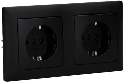 Busch-Jaeger Busch-balance SI 2-fach SCHUKO Steckdosen Set + Rahmen