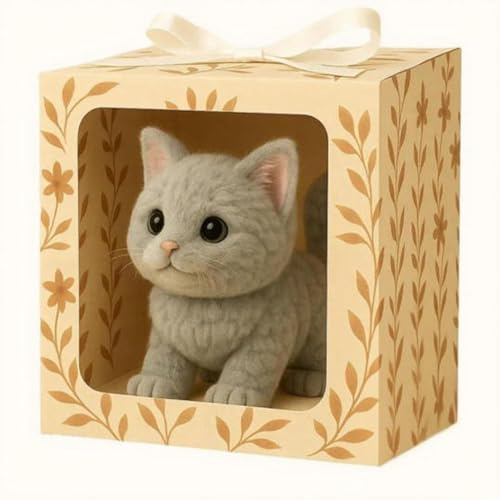 Lifelike Realistic Cat Plush Toy 2025 New Ai Robotic Toy Cats with Endless Fun Purring Meowing Sounds for Cat Lovers Bring Endless Joy and Warmth Grey