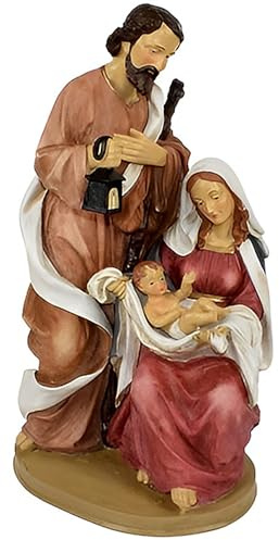 Statua Natività Sacra Famiglia con Bambin Gesù Removibile H 45 cm presepe new Decorazione Natalizia Statuina Natalizia da Interno Idea Regalo di natale