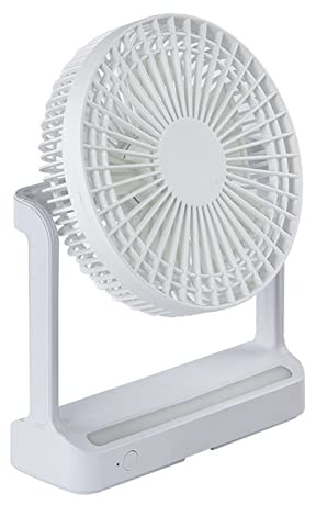 Home-Study LED Lamp Wall Mounted Air Cooling Fan USB Rechargeable Portable Desktop 3 Gear Wind Ventilator Rotating Multi-Angle Cooler for Room with Cold Conditioner USB Rechargeable Folding