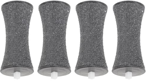 SHOWERORO Recambios de Rodillos de Abs y Carburo de Silicio 4 Piezas Lavables y Reutilizables para Remover Durezas y Callos para Pulidor de Pies Eléctricos