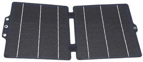 Generic Chargeur de Panneau Solaire 10 W Léger et Durable pour Alimentation de Secours avec Ports USB Type C