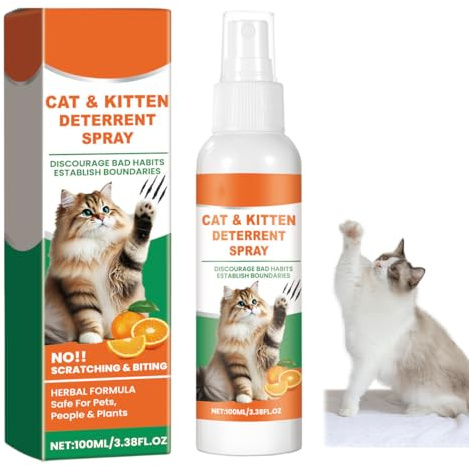MOLZINY Spray Repellente per Gatti Naturale Anti Graffio Deterrente per interni ed esterni sicuro ed efficace protegge mobili divani tappeti e aree riservate
