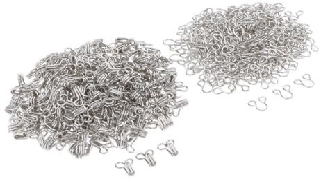 PUXZYAX Agrafes et œillets fiables, lot de 200, avec fer robuste, adaptés à Pour tous vos projets de couture. Disponibles en 6 tailles. Fermetures à agrafes pour robes et