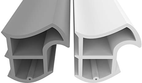 Stahlzargendichtung Weiß 5m - gegen Zugluft Lärm & Staub spart Heizkosten Dichtung Dichtungshöhe 15,8mm Dichtungsbreite 15,2mm Falz Türdichtung (Weiss 5m)