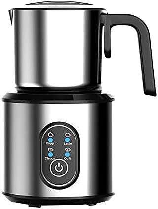 4 in 1 Milk Steamer, 350ml 400w Cold/Hot Frothing Foam Maker and Milk Warmer, Electric Milk Frother with Hot & Cold Functionality, for Coffee, Hot Chocolate, Iced Frappe