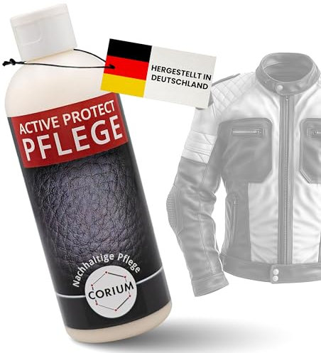 CORIUM – Active Protect Profi Leder-Pflege – für die Reinigung und Pflege der Lederausrüstung – mit Reiniger, Pflegeprodukt und Mikrofasertuch – Pflegemittel 200ml