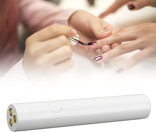 LANTRO JS Mini Luz UV Para Uñas De Gel, Lámpara De Mano De 3 W Para Uñas De Gel Lámpara De Uñas LED Mini Secador De Uñas Portátil Para Curar Esmalte De Gel Pegamento De Uñas Gel USB Nail Art Linterna