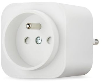 Amazon Basics Prise française intelligente d'intérieur Wi-Fi, compatible exclusivement avec Alexa, blanche, 1 pièce