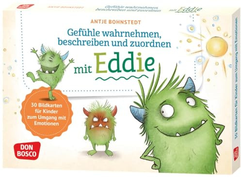 Gefühle wahrnehmen, beschreiben und zuordnen mit Eddie: 30 Bildkarten zum Umgang mit Emotionen. Gefühle wahrnehmen, erkennen und benennen. Ideal für ... und innere Balance. 30 Ideen auf Bildkarten)