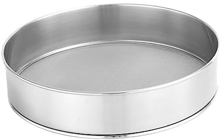 Ciieeo Edelstahl Mehlsieb 30cm Feinmaschiges Sieb Zum Backen Puderzucker Bestäuben Klumpenfreies Mehl Sieben Für Kuchen Brot Teig