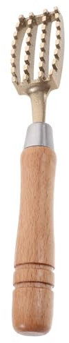 Zerodeko Strumento per La Rimozione delle Squame dei Pesci Manico in Legno Pulitore per Squame dei Pesci per La Casa